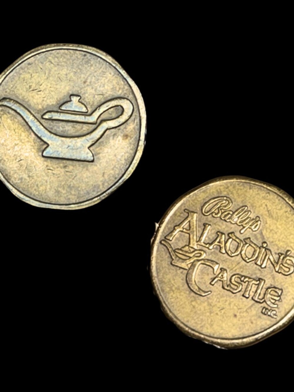 Bally's Aladdin’s Castle Vintage Arcade Tokens Magic Lamp Lot of 3 Coins